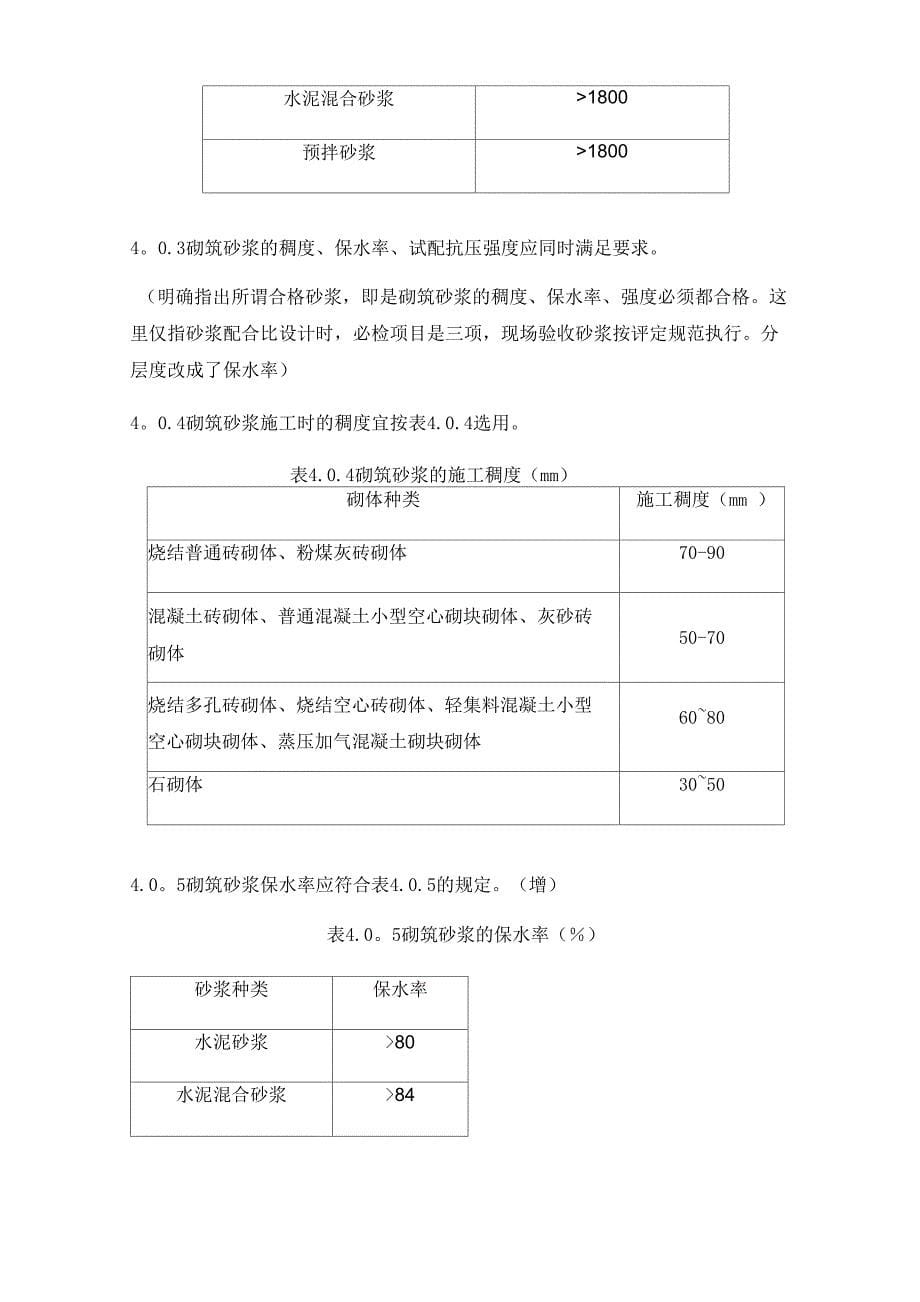 砌筑砂浆配合比设计规程学习_第5页