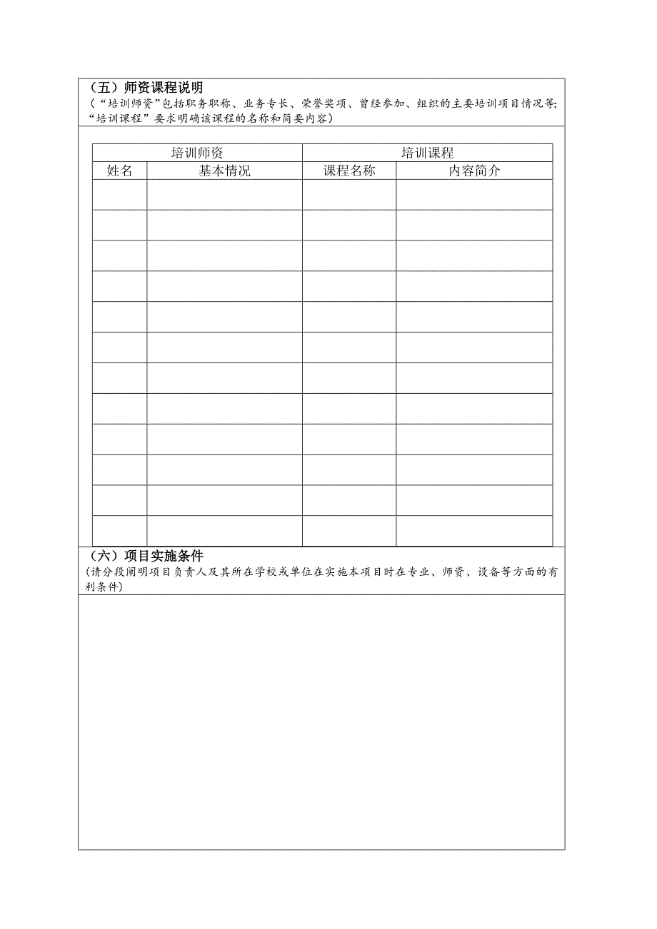 培训项目申报书模板_第4页