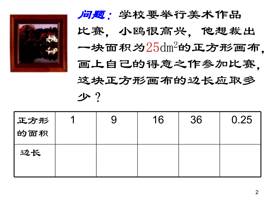 人教版七年级下册数学公开课平方根课件_第2页