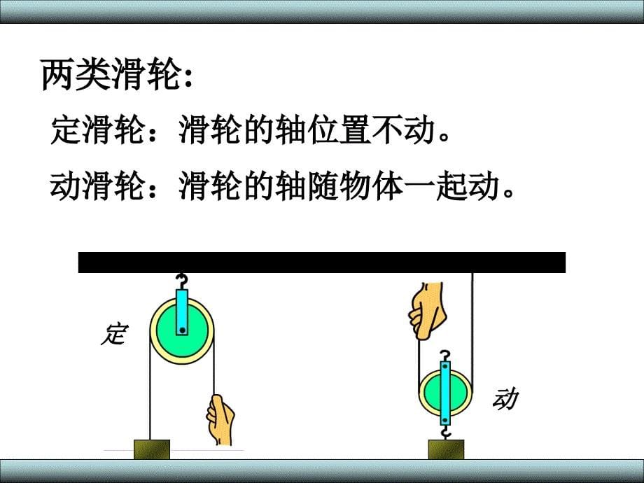 北师大版八年级物理下册第9章9.2滑轮课件_第5页