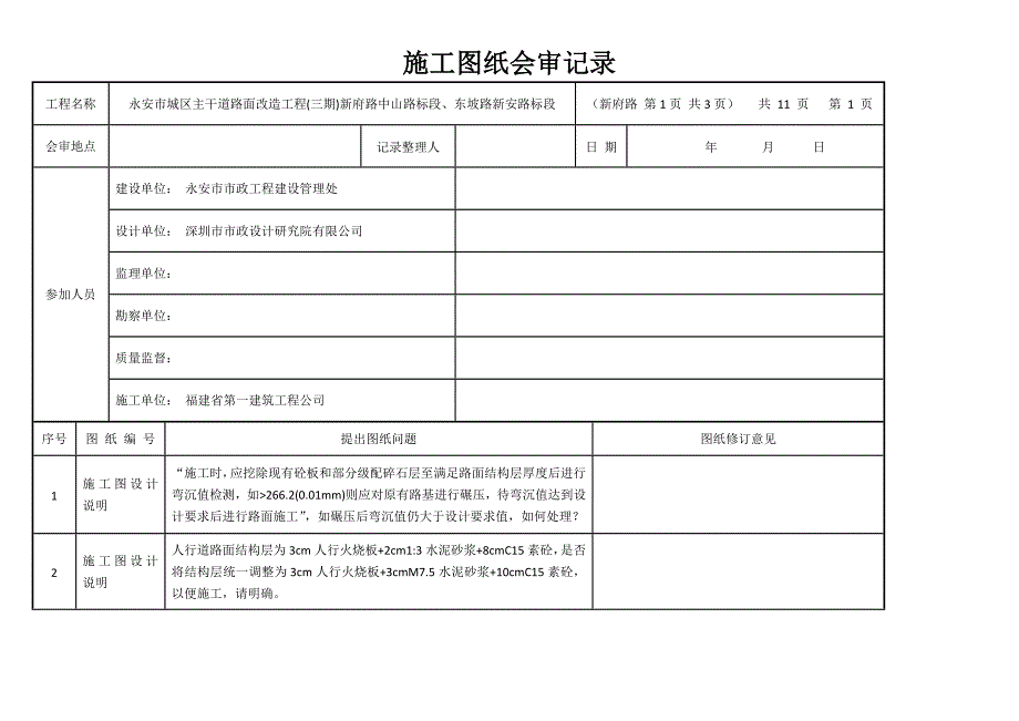 施工图纸会审记录_第1页