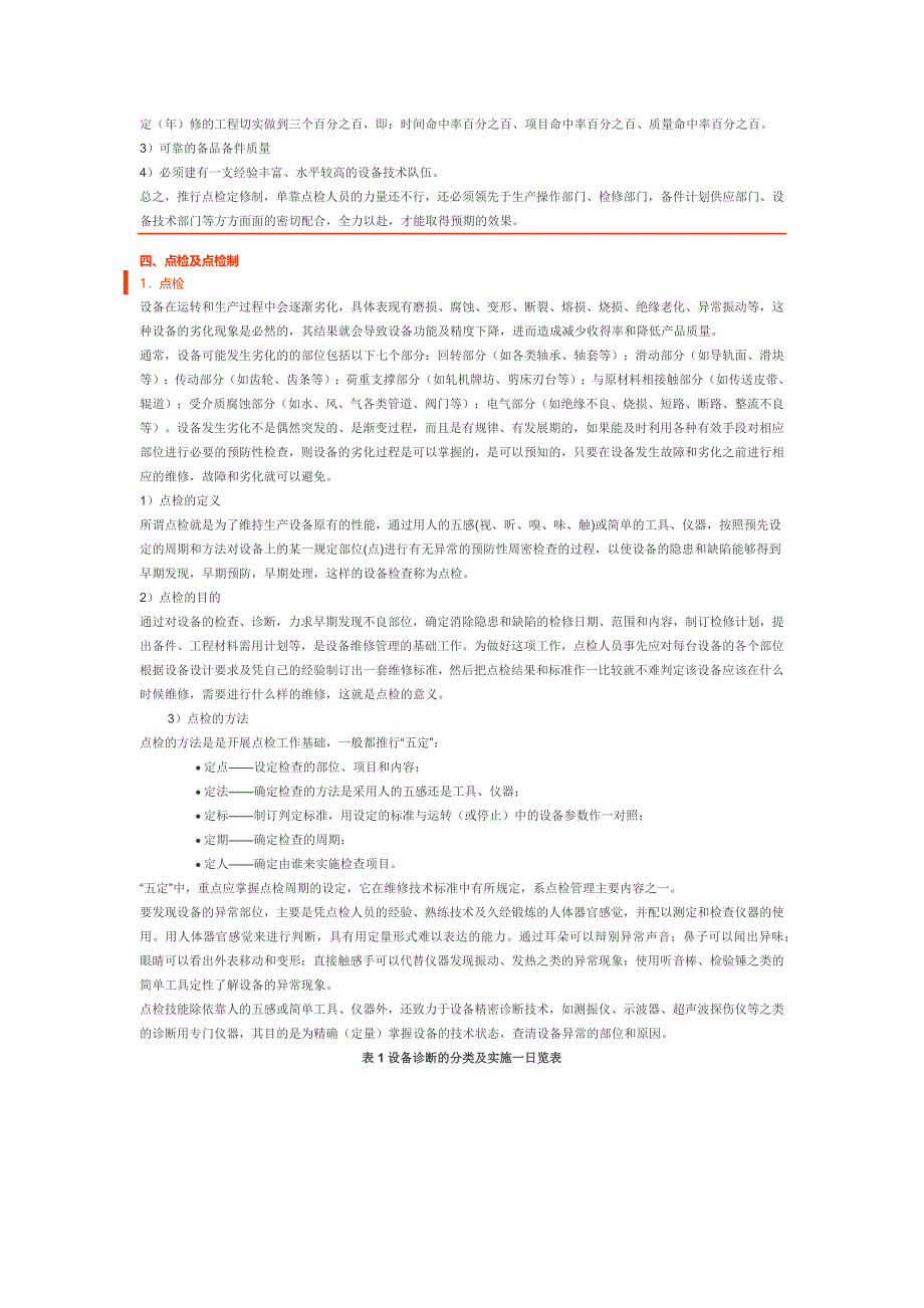 点检定修制与TPM全员生产维修管理_第4页