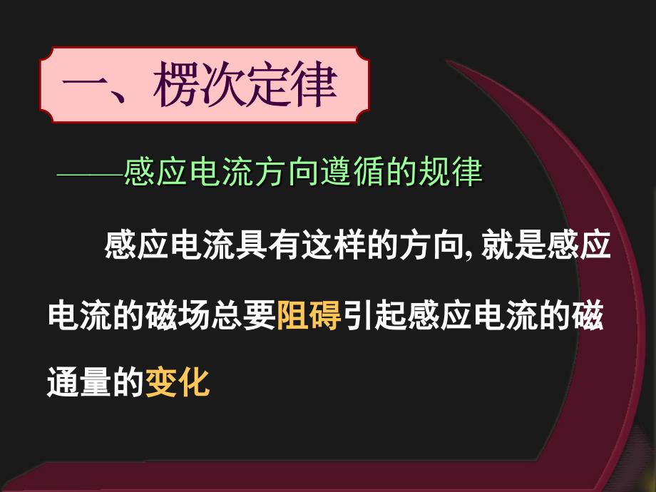 高二物理《楞次定律的应用》(课件)_第2页