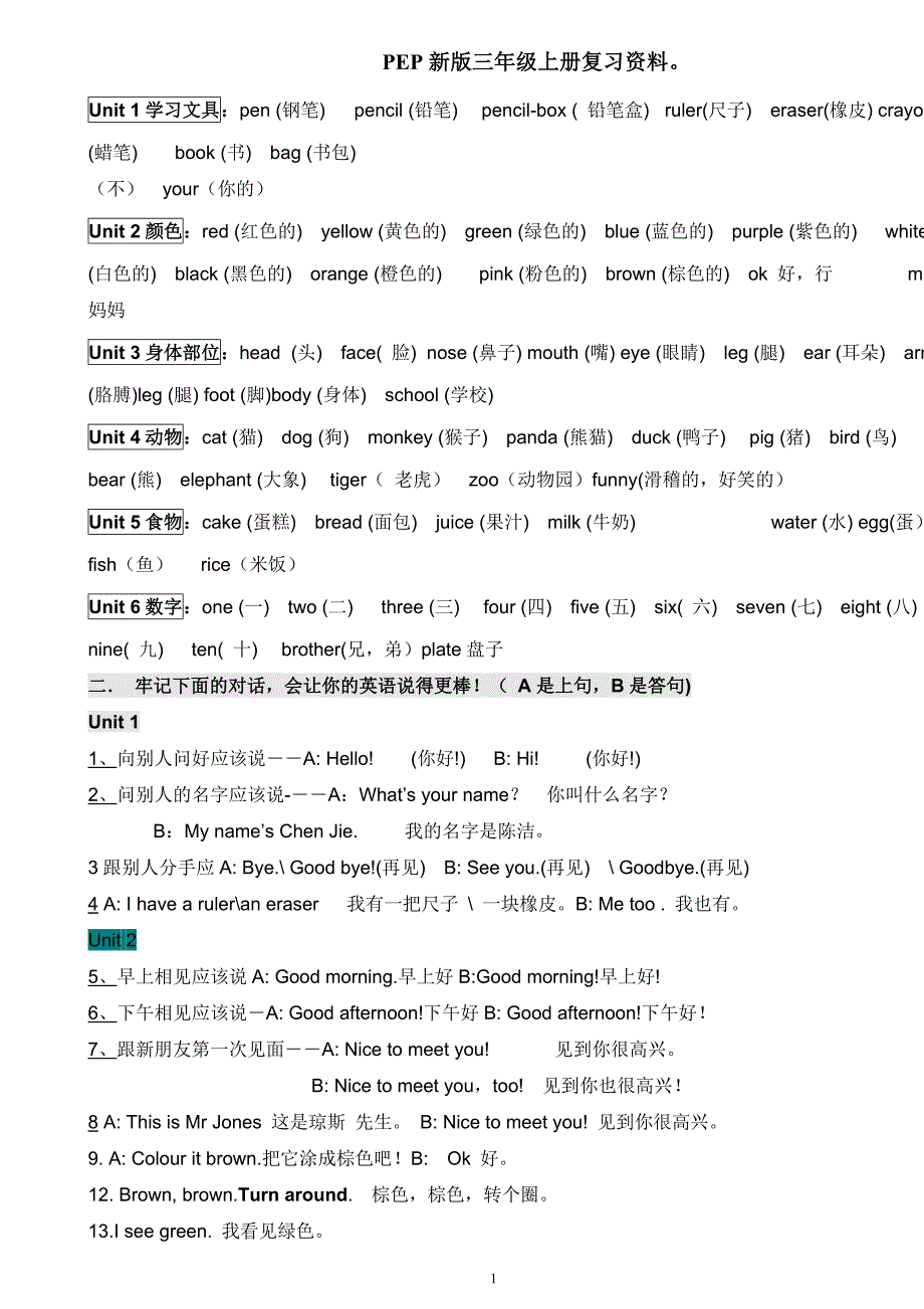 (完整word版)新版人教版小学英语各年级知识点总结(word文档良心出品).doc_第1页