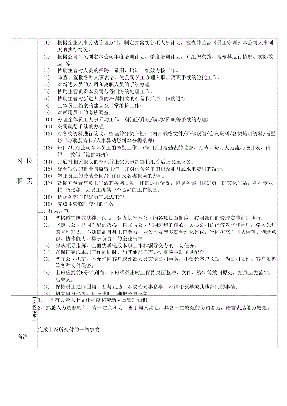 各项岗位职责模板_第3页