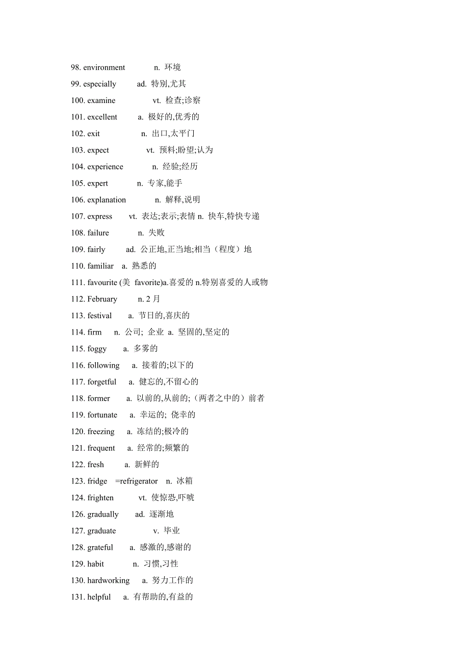 高考英语词汇默写本大纲汇词2013版手册_第4页