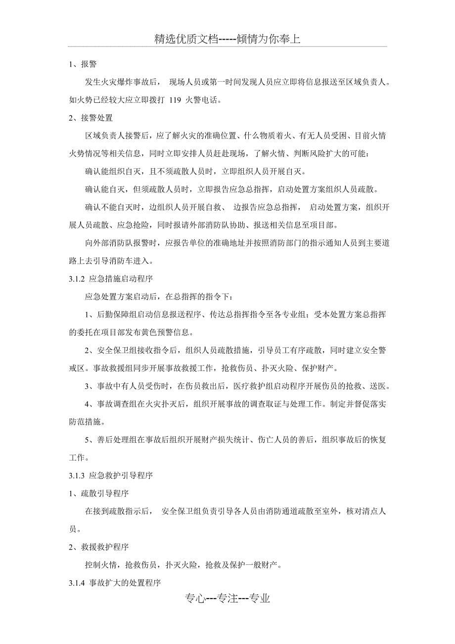 火灾事故应急处置方案_第5页