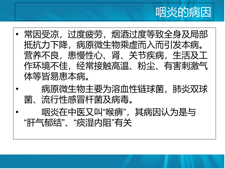 咽炎的病因PPT课件_第2页