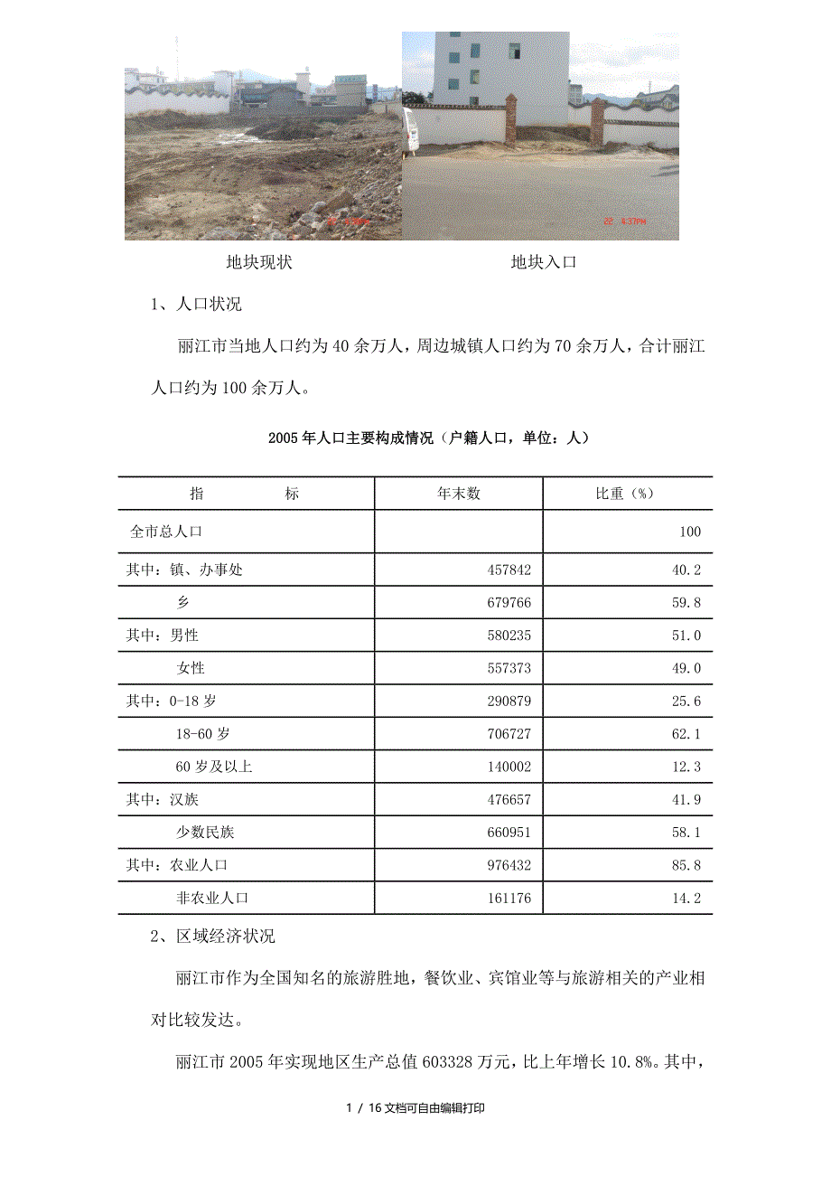 丽江项目市场分析报告(下部)_第1页