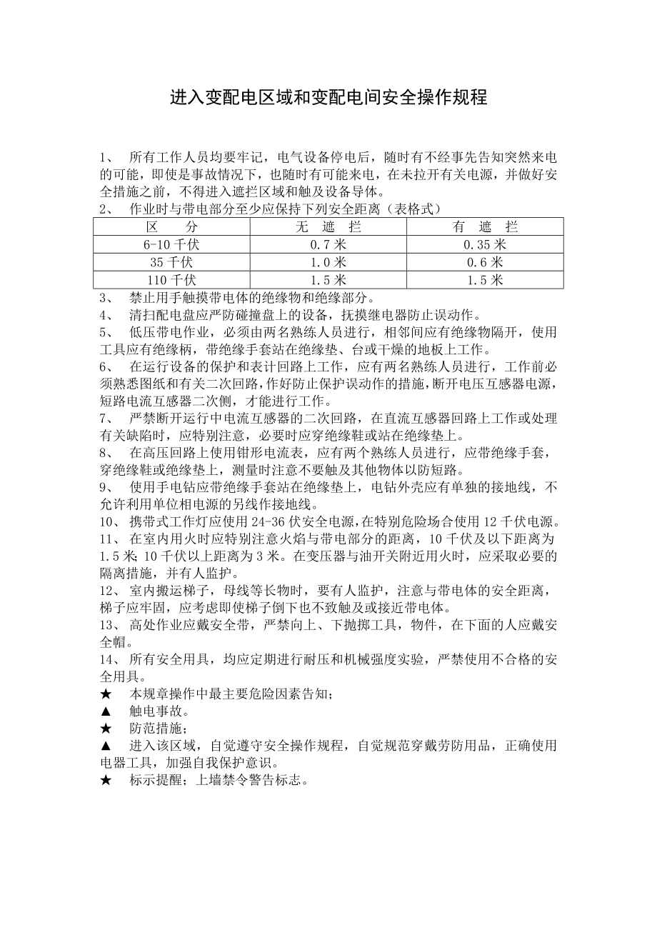 各岗位工种安全生产操作规程和危险因素提醒及防范措施DOC55页_第4页