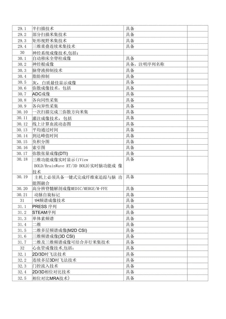 3T磁共振技术参数要求_第5页