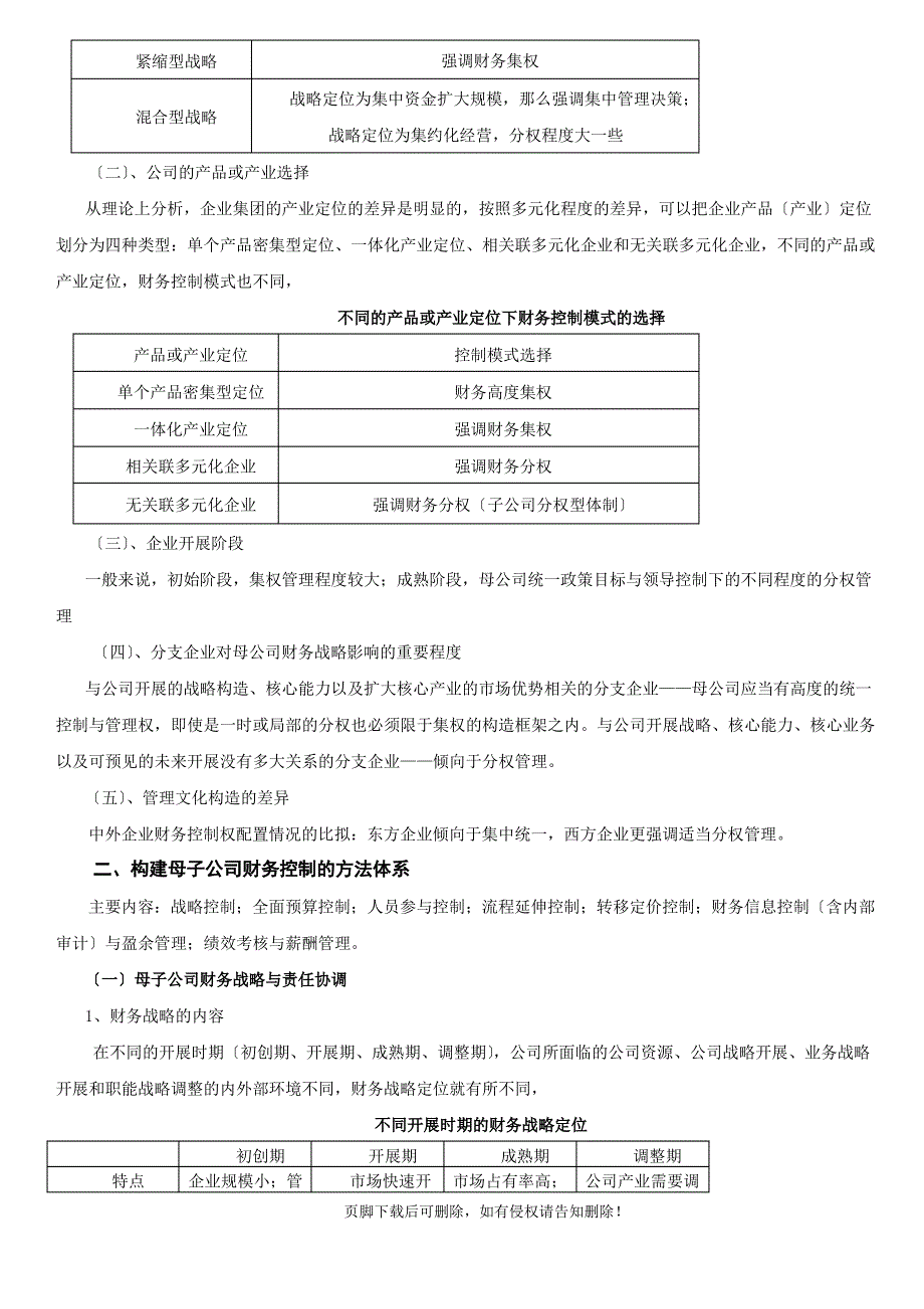 母公司对子公司财务控制方案_第4页