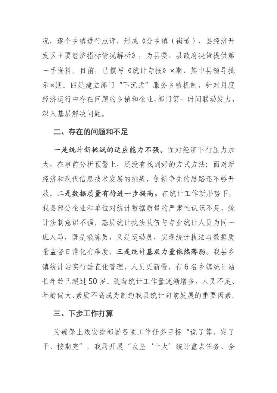 在全市统计局长会议上的发言材料_第5页