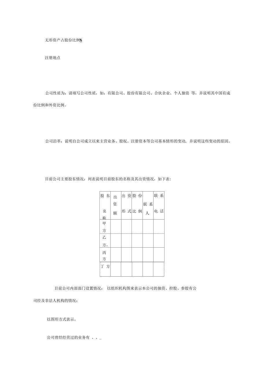 公司商业计划书标准格式(24页)_第5页