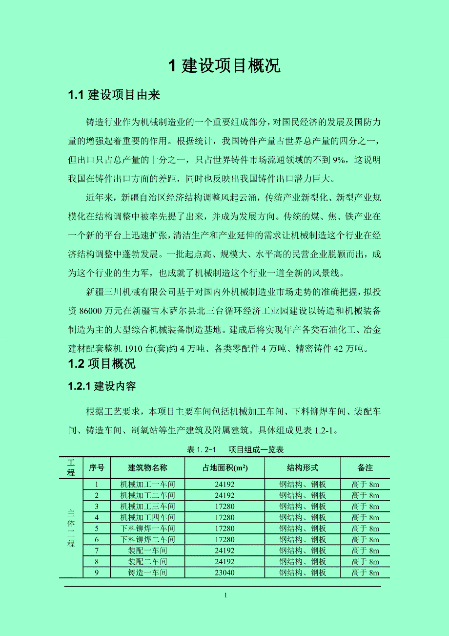 三川机械有限公司建设大型综合机械制造基地项目环境影响报告书.doc_第1页