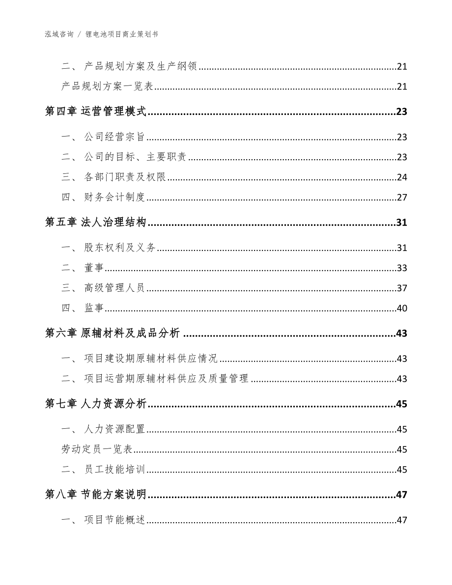 锂电池项目商业策划书_模板_第5页