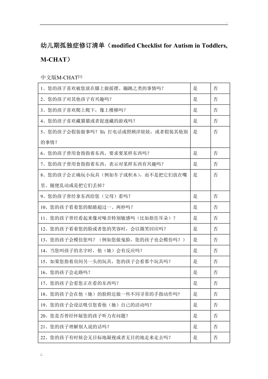 婴幼儿孤独症量表_第1页