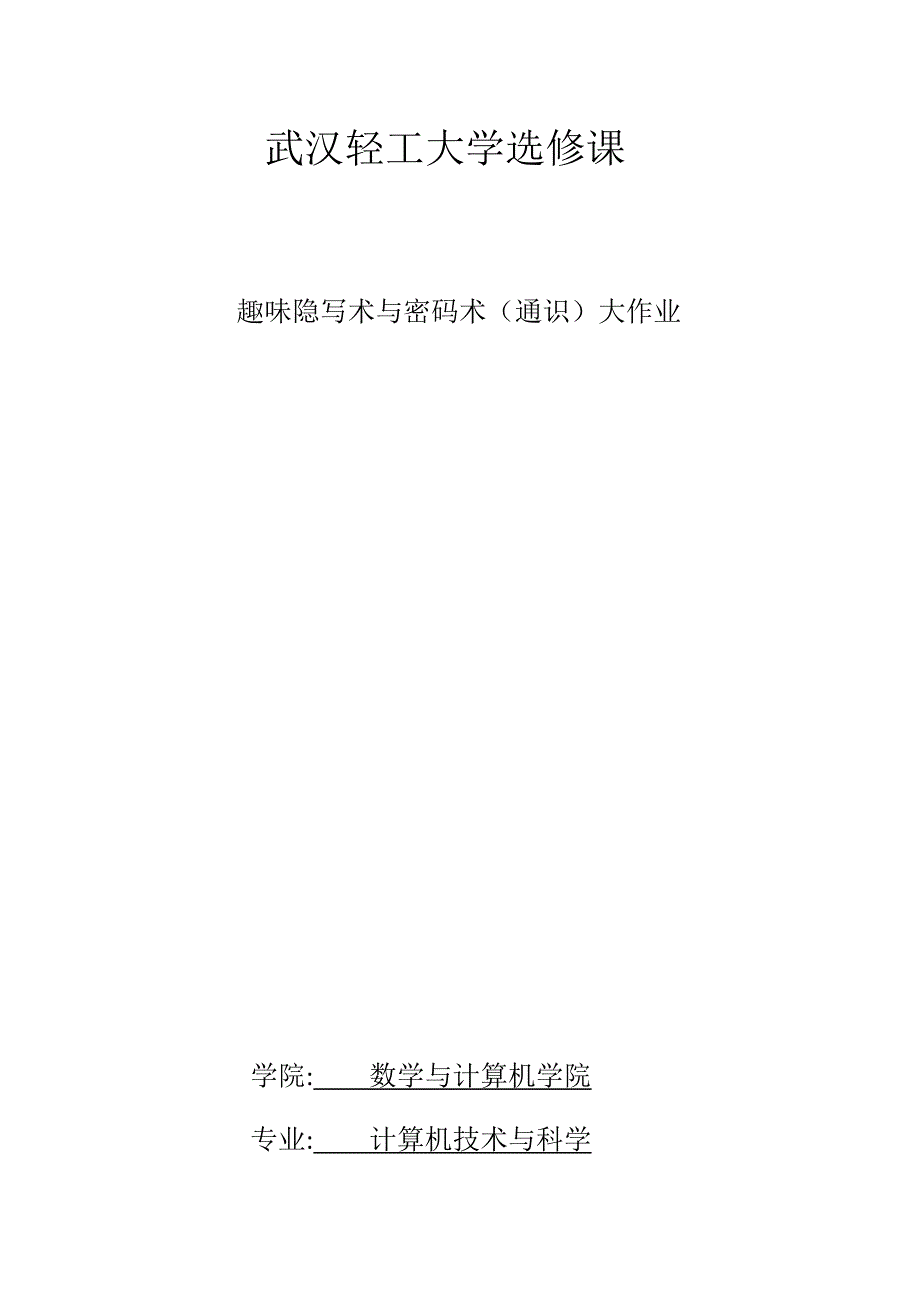 趣味隐写术与密码术_第1页