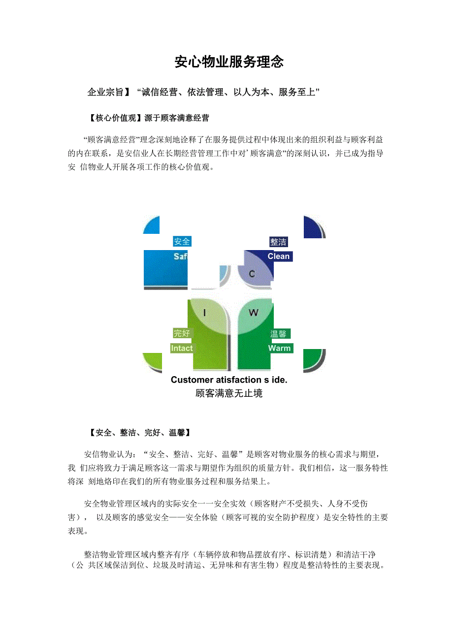 安心物业服务理念_第1页
