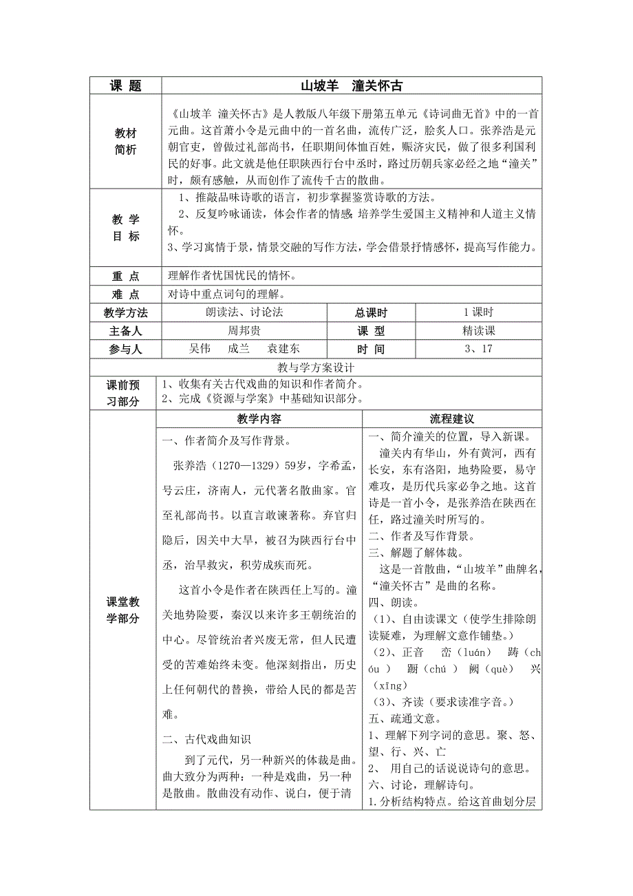 山坡羊潼关怀古集体备课稿_第1页