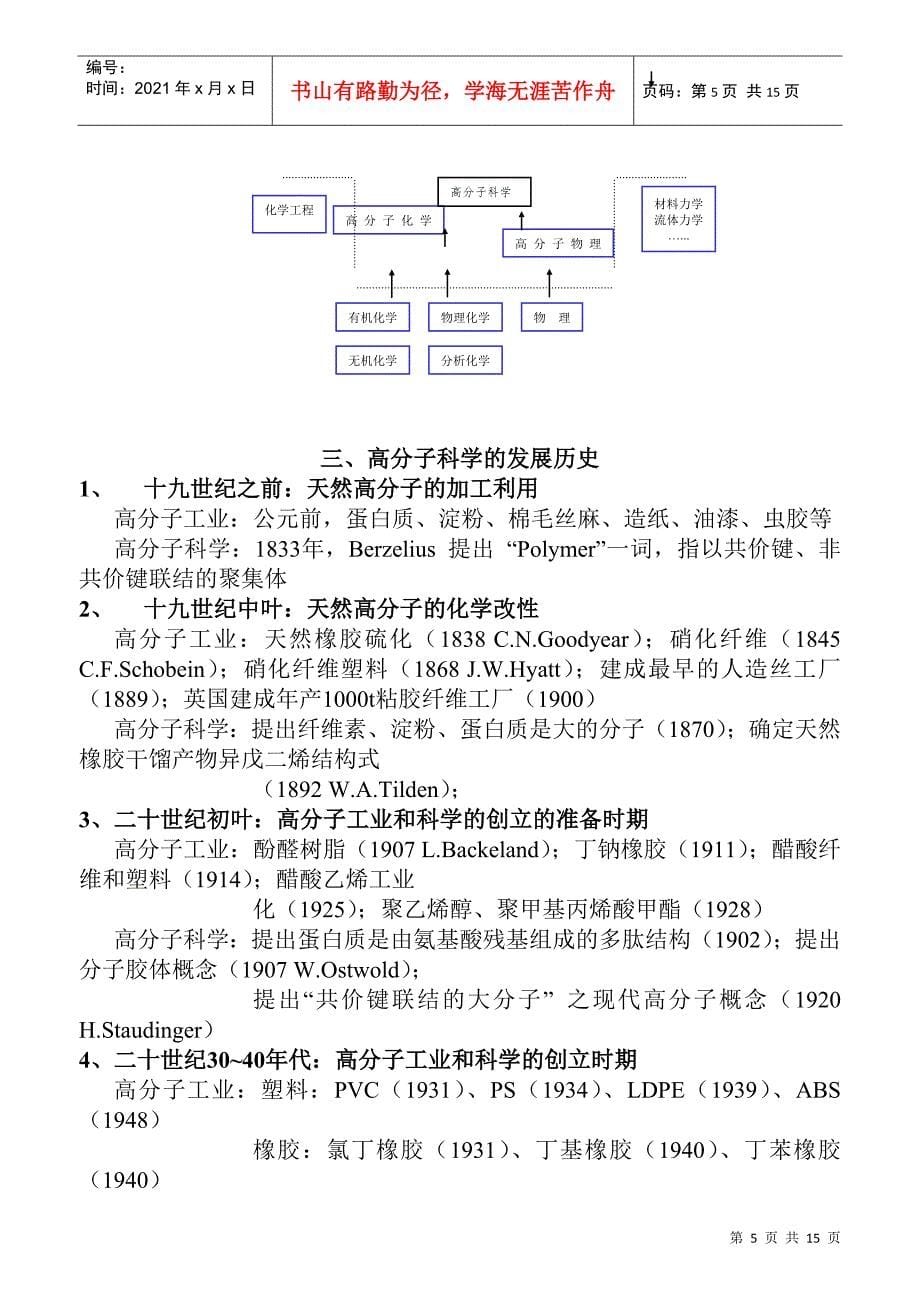 北京化工大高分子化学讲义-_第5页