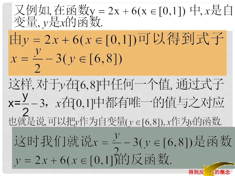 高一数学下册 第4章 幂函数、指数函数和对数函数 4.5 反函数的概念课件 沪教版_第4页