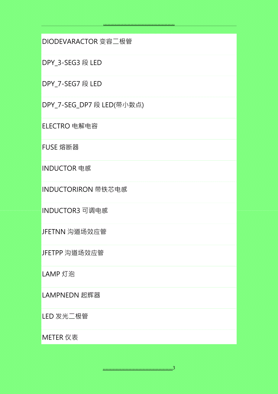 PROTEUS元件库元件中英对照_第3页