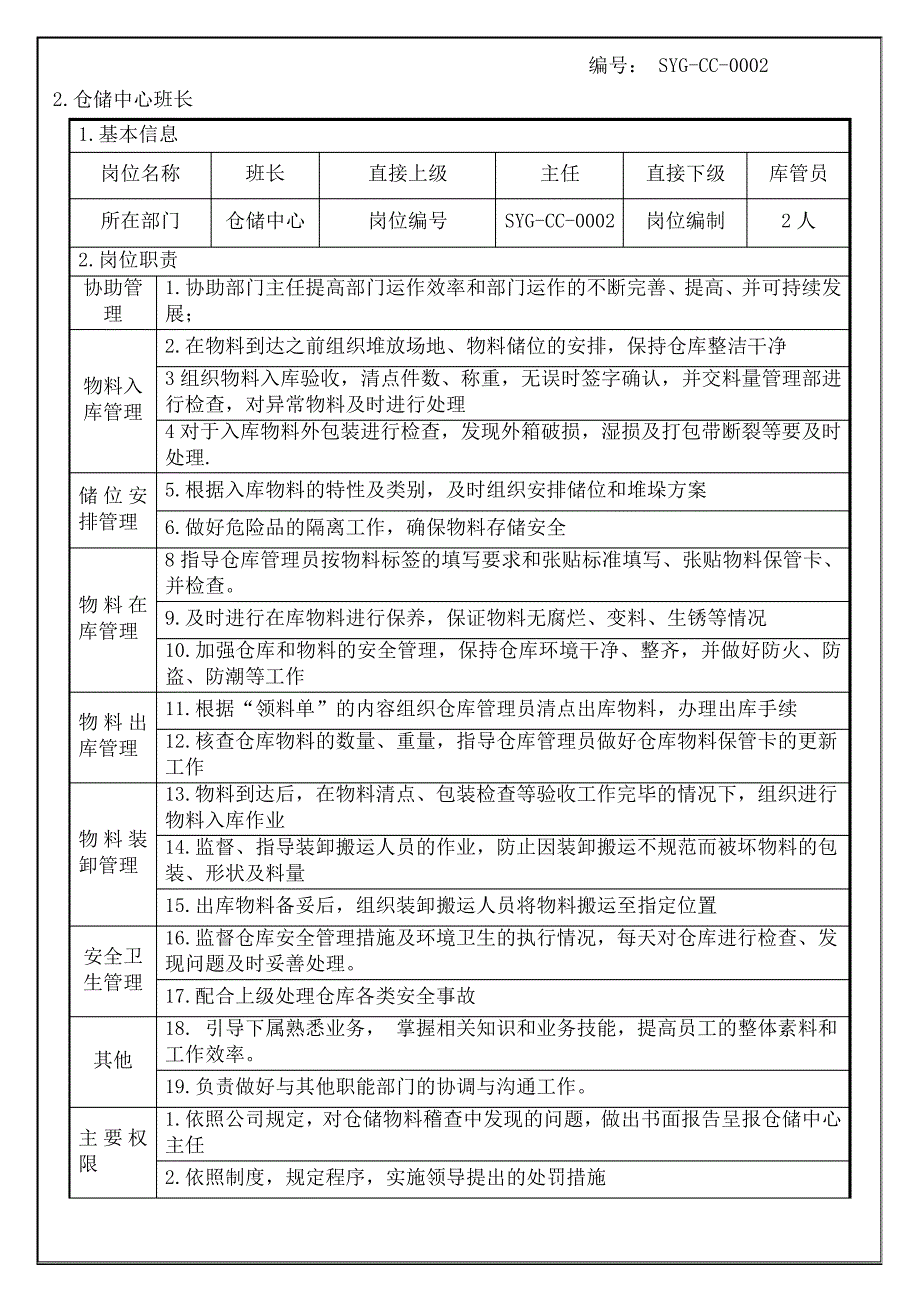 仓储中心岗位职责_第3页