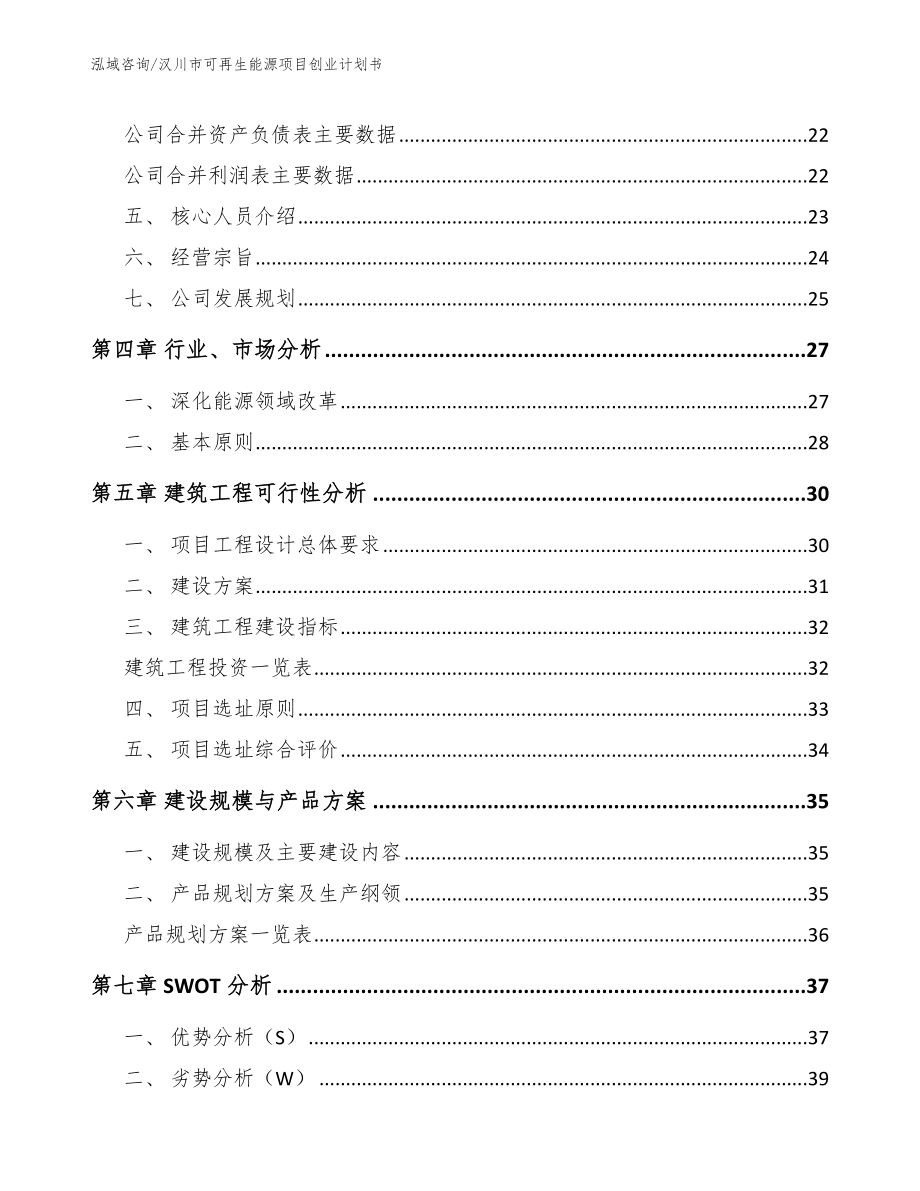 汉川市可再生能源项目创业计划书（模板参考）_第3页