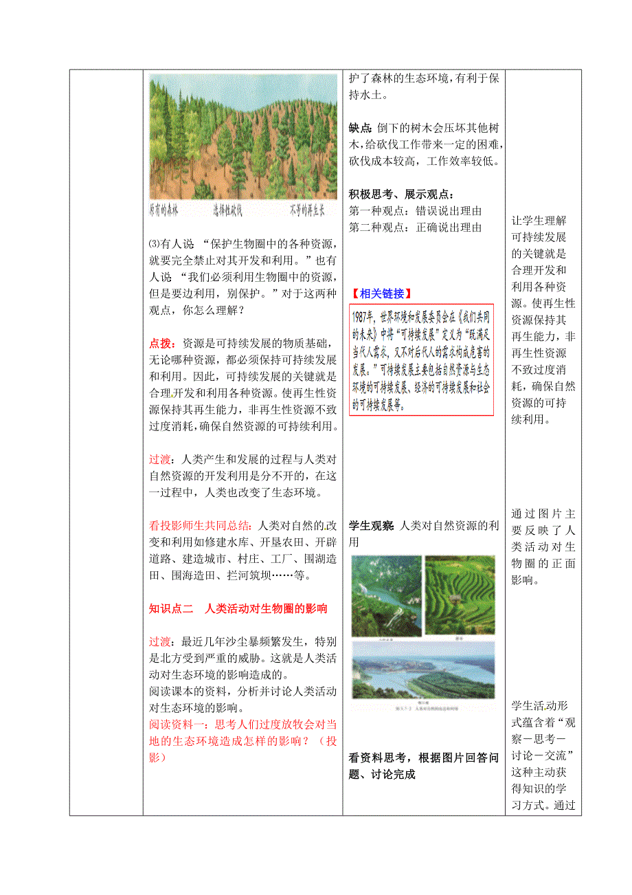 七年级生物下册第3单元第7章第1节人类对生物圈的影响教案2新版济南版通用_第4页