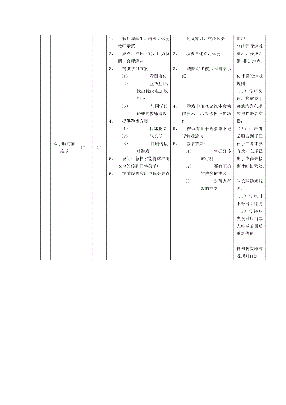 体育教案－篮球－课改的尝试_第4页