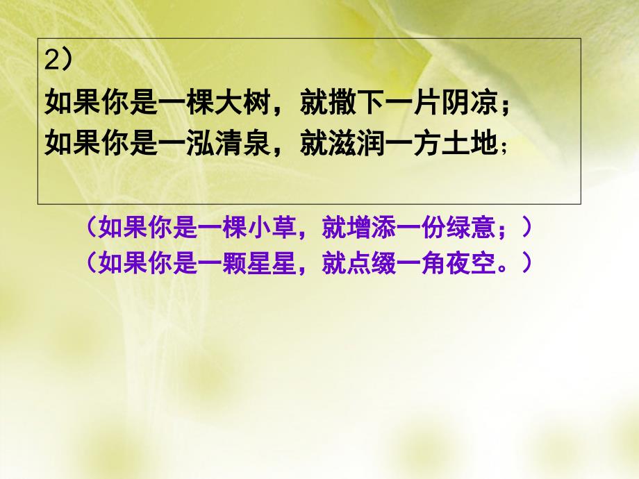 山东省淄博市临淄区皇城镇第二中学初中语文仿句复习课件新人教版_第4页