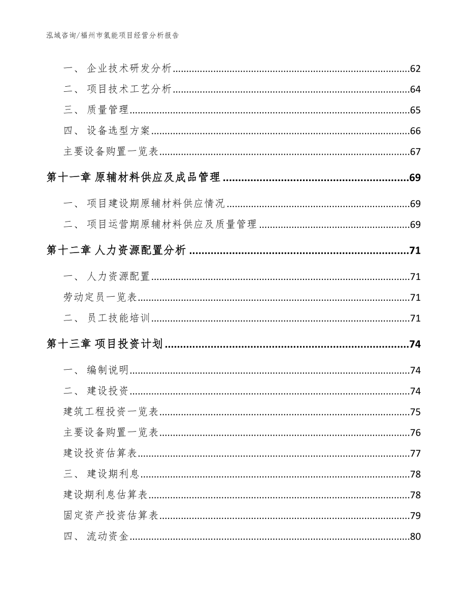 福州市氢能项目经营分析报告【模板范本】_第4页