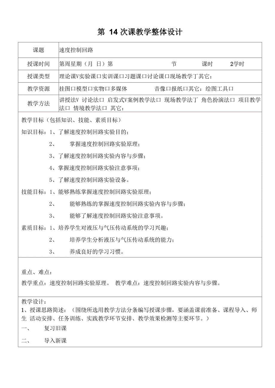 速度控制回路实验14_第1页