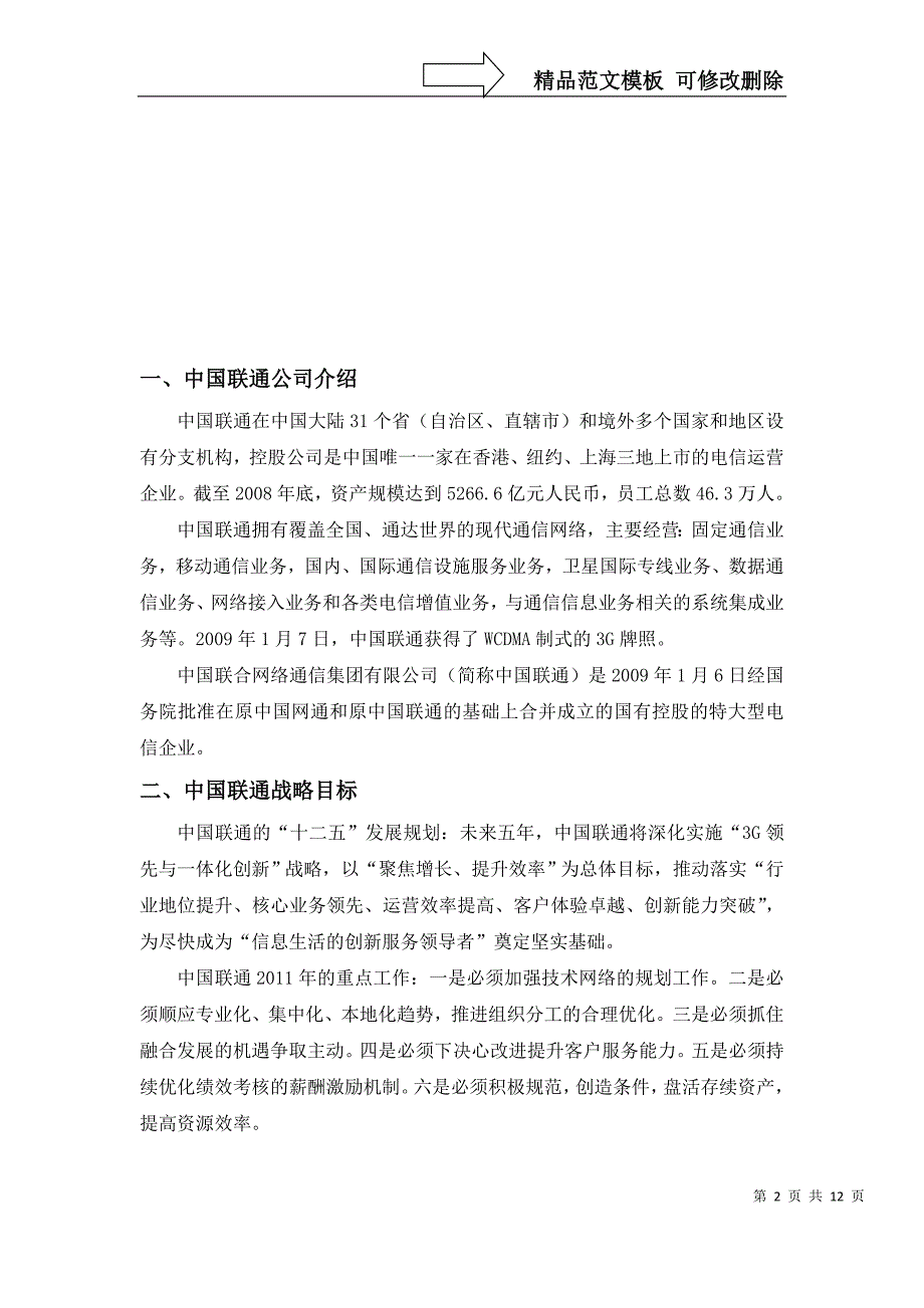 中国联通关系营销调查报告_第2页