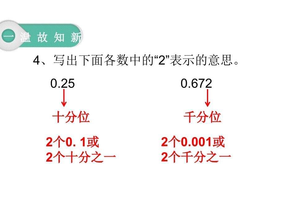 四年级下册数学课件-小数的意义与读写法练习（共16张PPT）人教版_第5页