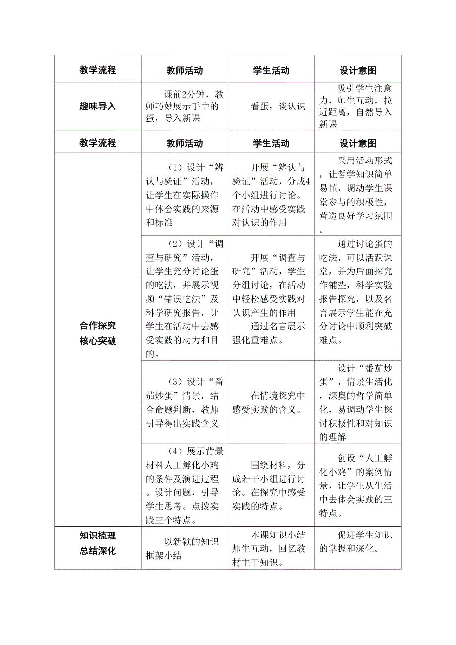 高中政治人教版必修四生活与哲学6.1 人的认识从何而来教案_第2页