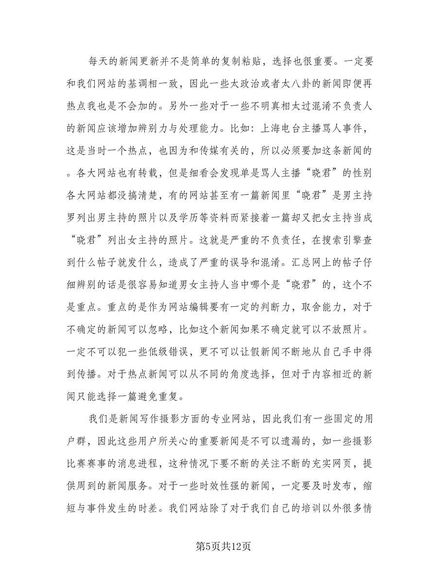 网站编辑年度个人工作总结标准样本（四篇）.doc_第5页