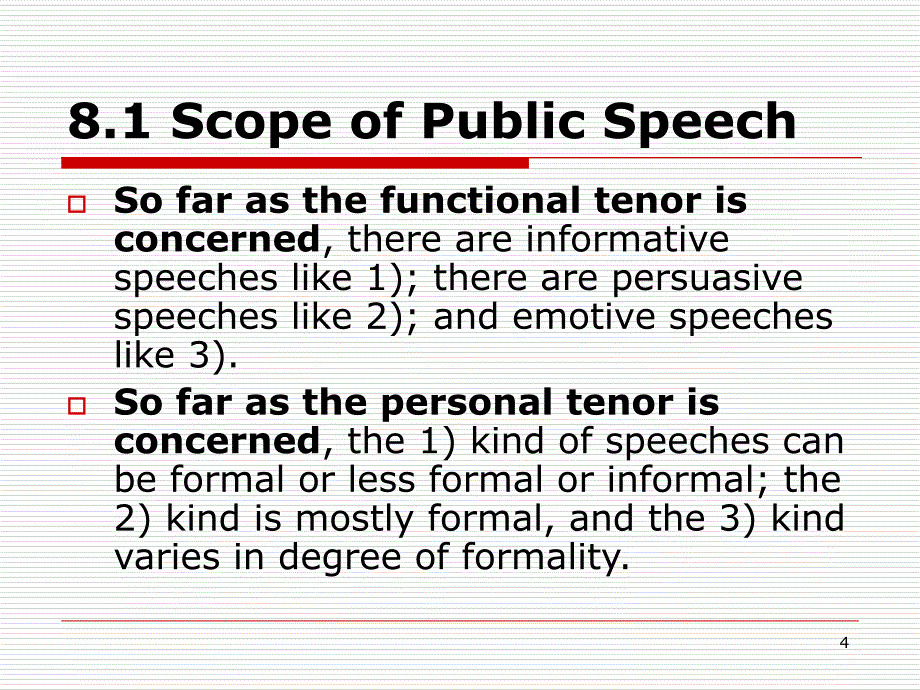 英语文体学Chapter8TheEnglishofPublicSpeechPPT演示课件_第4页