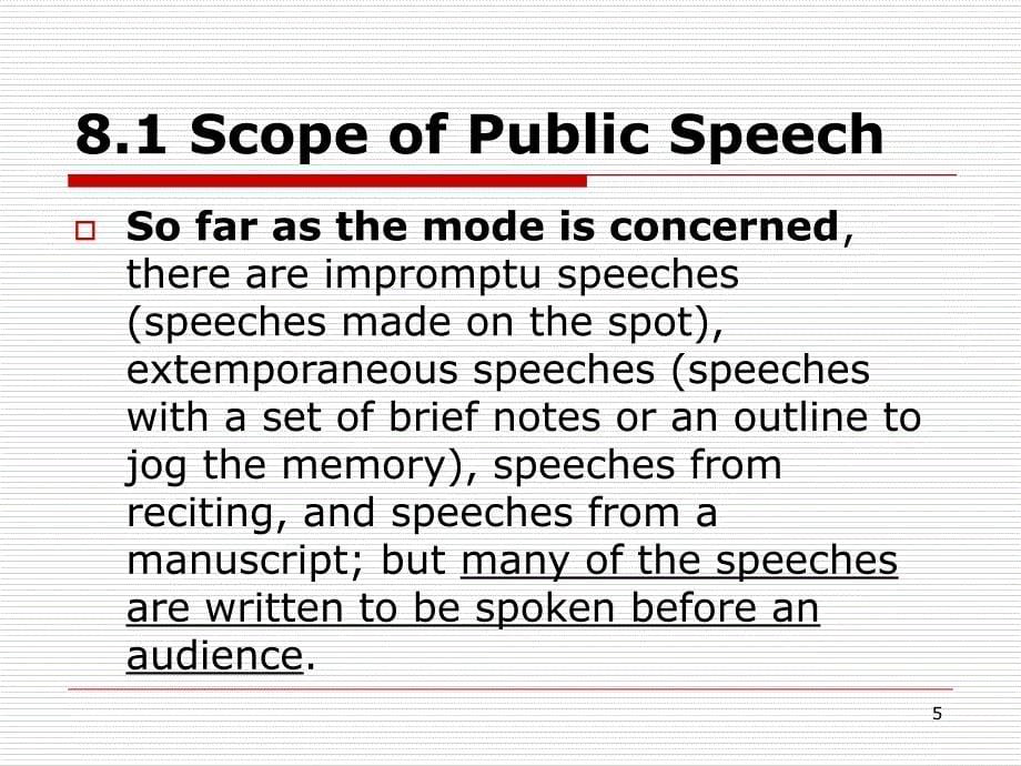 英语文体学Chapter8TheEnglishofPublicSpeechPPT演示课件_第5页