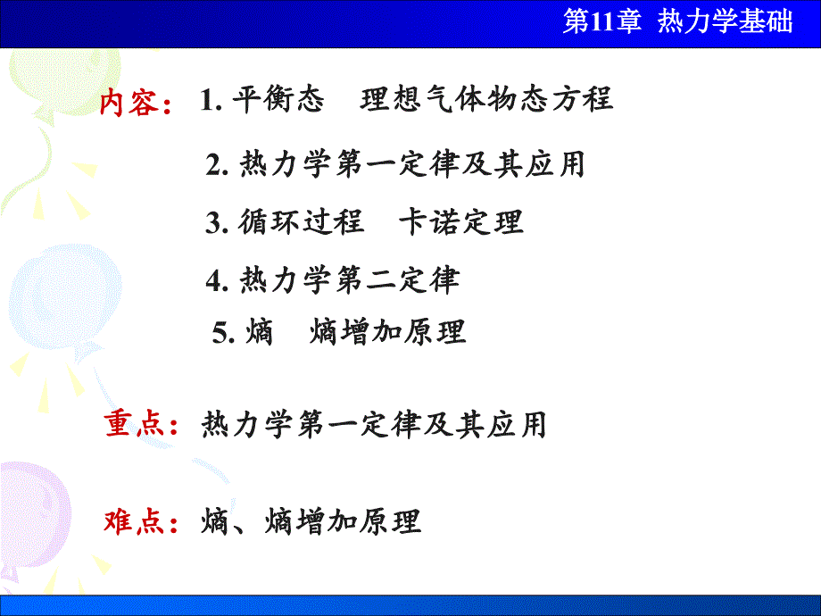 大学物理：第11章 热力学基础_第2页