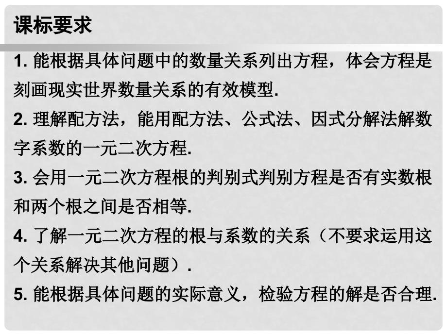 九年级数学上册 第一部分 新课内容 第二十一章 一元二次方程 第1课时 一元二次方程件 （新版）新人教版_第2页