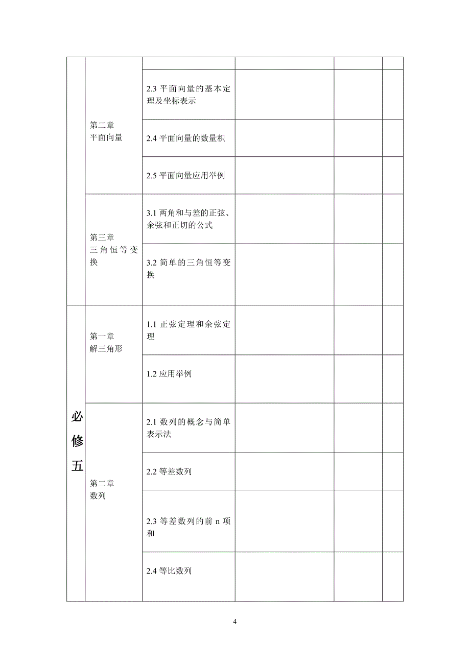 高三学年数学第一轮复习计划理科.doc_第4页