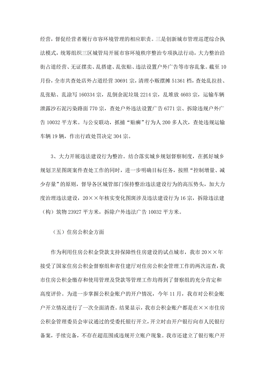 住房和城乡建设局重点稽查执法工作总结精选_第4页