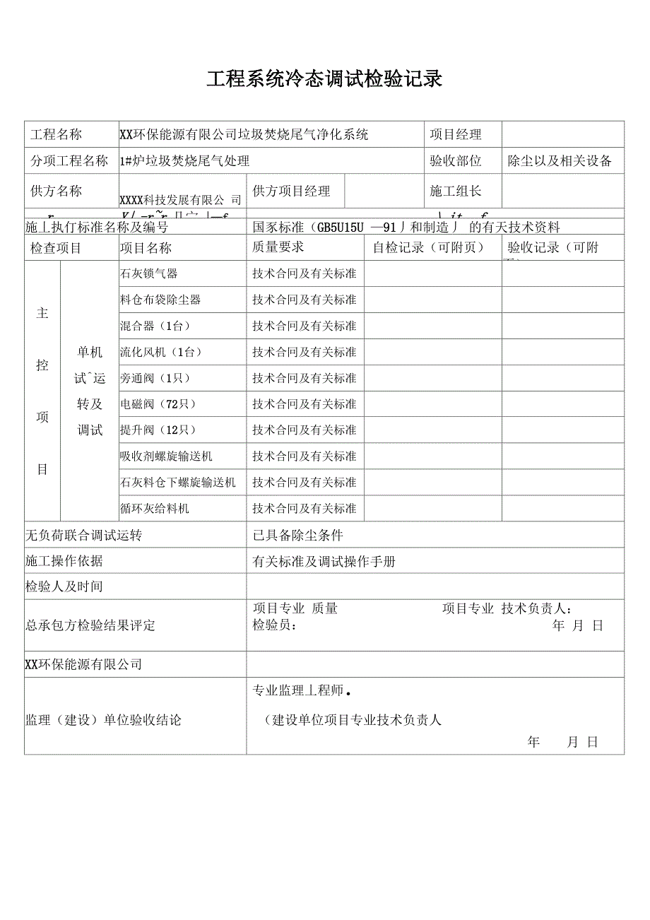 环保公司垃圾焚烧尾气净化系统工程安装进度验收报告_第3页