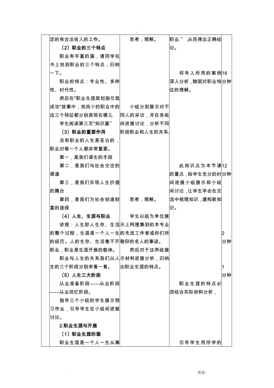 职业生涯规划全册教案_第3页