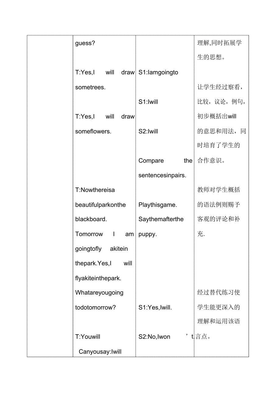 六年级下册英语教案Unit3Lesson14TomorrowWeWillPlly｜冀教版三起.doc_第5页