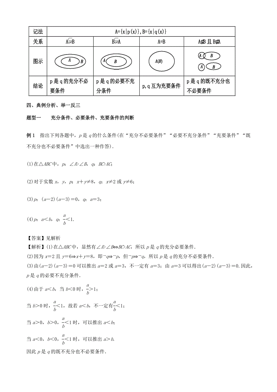 【新教材教案】1.4 充分条件与必要条件 教学设计（2）-人教A版高中数学必修第一册_第3页