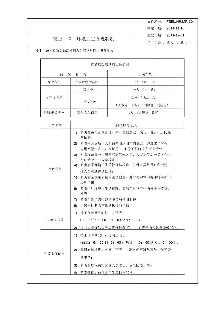 工厂实用的卫生管理制度_第5页