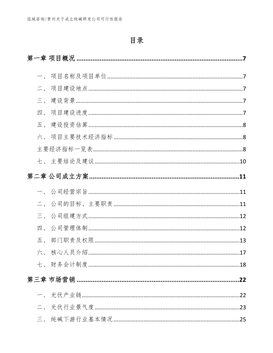 贵州关于成立纯碱研发公司可行性报告（参考模板）_第2页